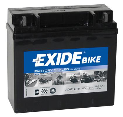 AKB EXIDE 12V AGM 18Ah 190A(EN) 181x77x167 -/+