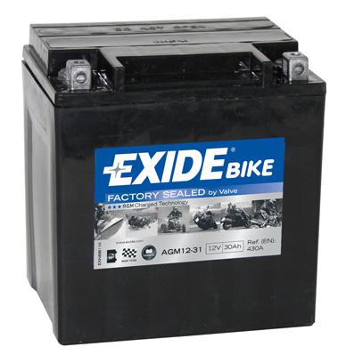 AKB EXIDE 12V AGM 30Ah 380A(EN) 166x126x175 -/+