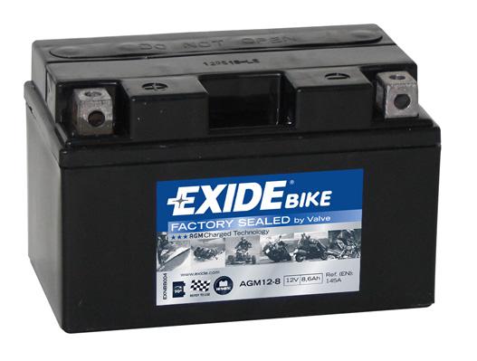 AKB EXIDE 12V AGM 8Ah 190A(EN) 150x87x93 +/-