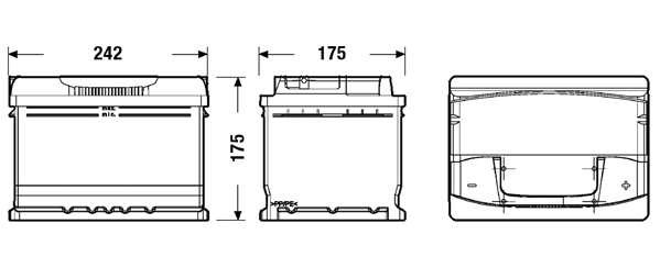 AKB EXIDE 12V 61Ah 600A