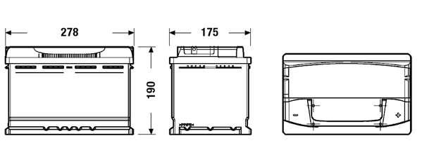 AKB EXIDE 12V 77Ah 760A