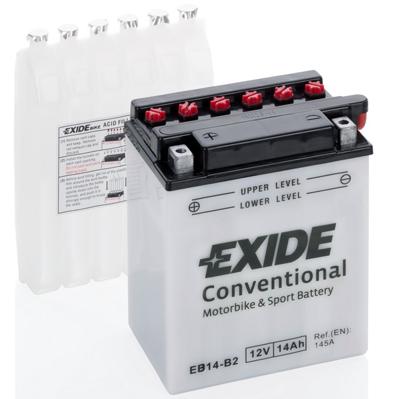 AKB EXIDE 12V Apkalpojams 14Ah 145A(EN) 134x89x166 +/-