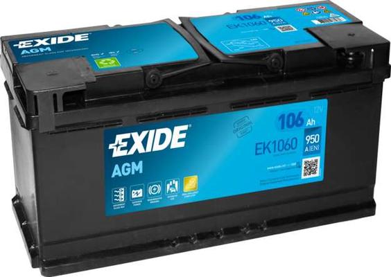 AKB EXIDE 12V 106Ah 950A AGM