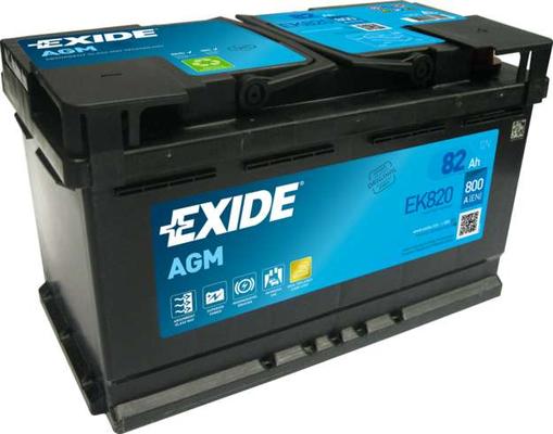 AKB EXIDE 12V 82Ah 800A AGM