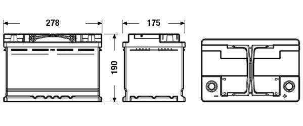 AKB EXIDE 12V 70Ah 760A EFB