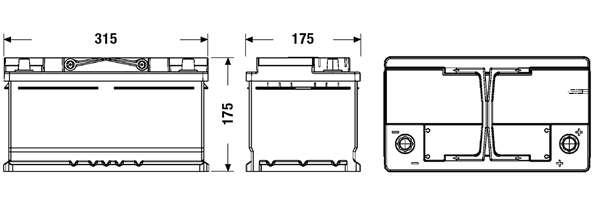 AKB EXIDE 12V 75Ah 730A