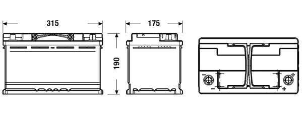 AKB EXIDE 12V 80Ah 800A EFB