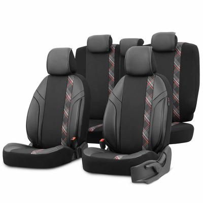 Auto sēdekļu pārvalku komplekts OTOM HORIZON 1801, sarkans, 3-ZIP