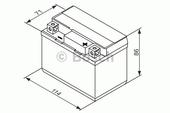 AKB BOSCH AGM 12V 3Ah 40 A(EN) 113x70x85