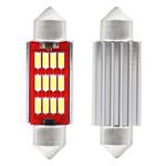 LED CANBUS spuldze C5W/C10W/C3W 12SMD 4014 39 mm balta 12/24 V