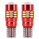 LED CANBUS spuldze T10e W5W 27SMD 3014 balta 12/24 V
