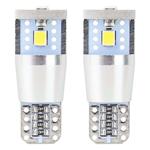 LED CANBUS spuldze T10e W5W 3SMD 2835 ALU balta 12/24 V