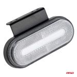 LED gabarītlukturis OM-01-W ovāls, balts