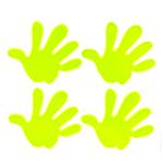 Fluorescējošu uzlīmju komplekts HANDS