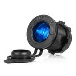 Ūdensizturīga auto piepīpētāja ligzda 12/24 V ar zilu LED apgaismojumu