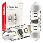 LED CANBUS spuldze C5W 12SMD 3838 41 mm balta 12/24 V