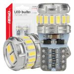 LED CANBUS spuldze T10 W5W 16SMD 3014/3030 balta 12/24 V
