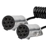 TIR spirālveida kabelis 2×7 PIN N tips 5 m 24 V