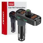 Auto FM raidītājs 12/24 V, 2×USB-A + USB-C + microSD
