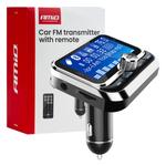 Auto FM raidītājs ar tālvadības pulti 12/24 V, 2×USB-A