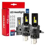 LED auto spuldzes F25 PRO Black Full CANBUS H4/H19 70 W 12/24 V