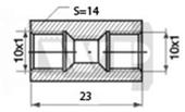 Br.c.savien.2XM10X1 L=24 sw14