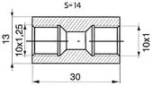 Br.c.savien. M10X1,25-M10X1,0