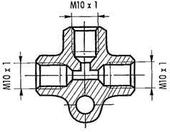 Br.c.T-veida savienotājs M10X1