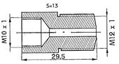 Pāreja M10X1/M12X1