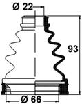 Pusass gumija 22X66X93