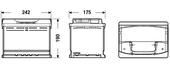 AKB EXIDE 12V 64Ah 640A