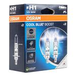 Halogēna spuldzes Osram H1 Cool Blue Boost 5500 K 12 V 80 W, 2 gab.