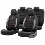 Auto sēdekļu pārvalku komplekts OTOM LIMITED 101, melns/sarkans, 3-ZIP
